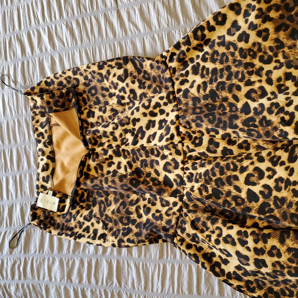 MABLE  brand women’s Leopard Print Fish tail Skirt Size M like new - Picture 9 of 9